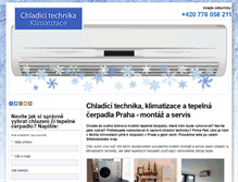 Tablet Screenshot of chlazeni-topenipraha.cz
